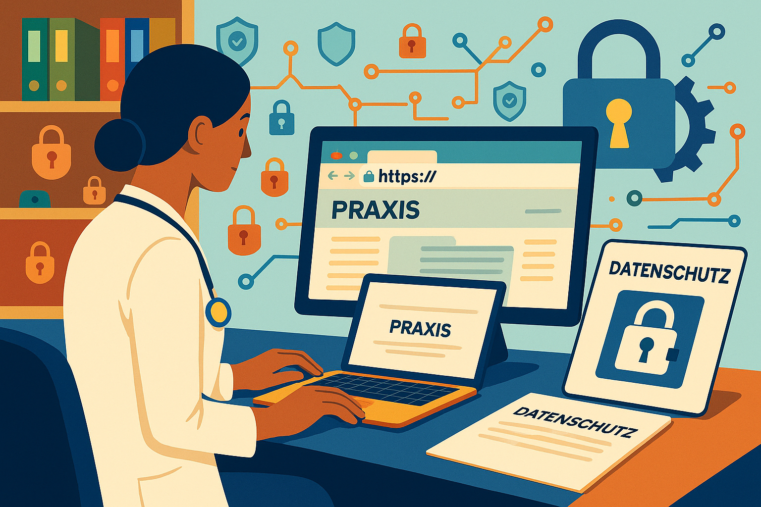 Abstraktes Bild zur Webentwicklung