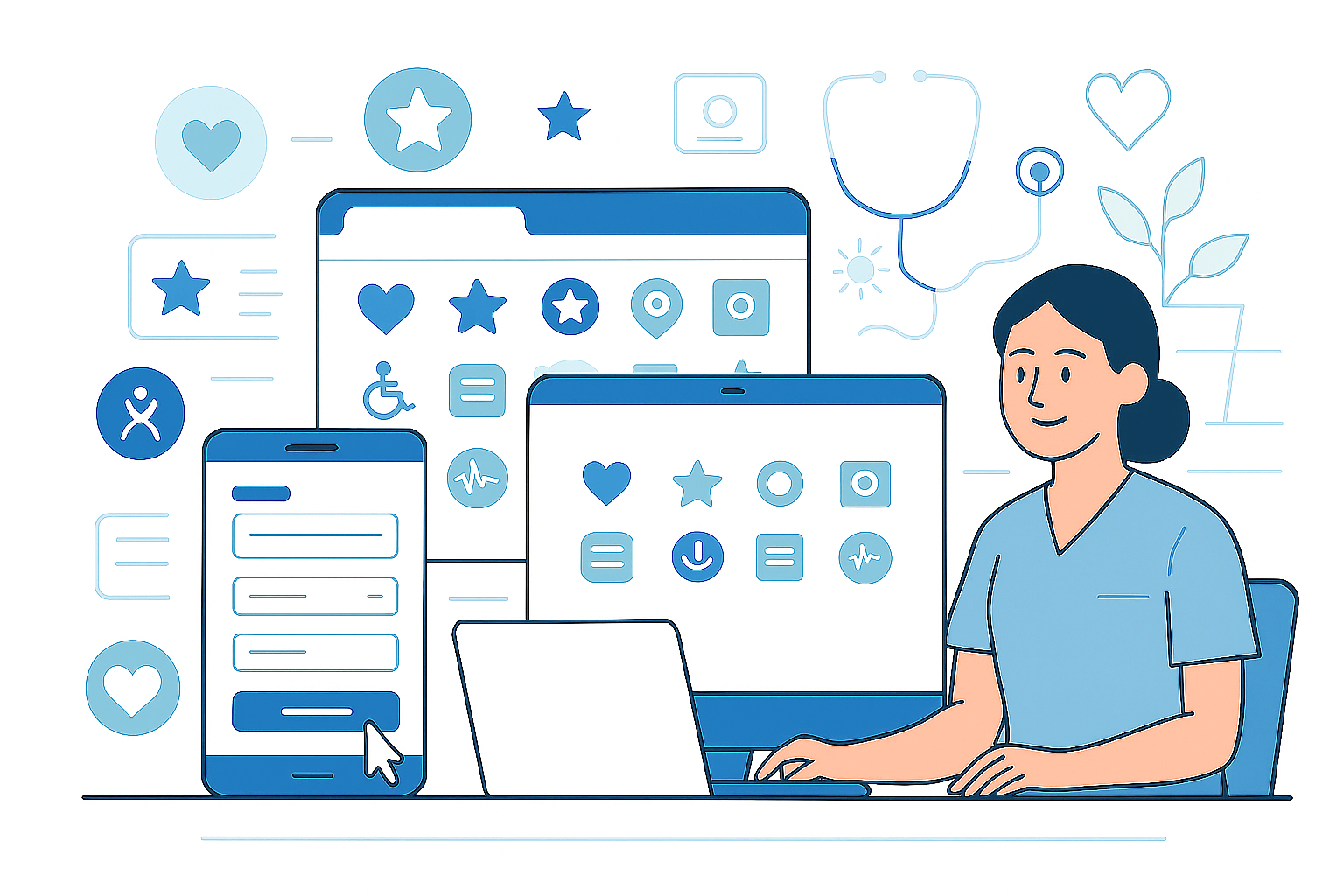 Abstraktes Bild zu Webdesign-Trends